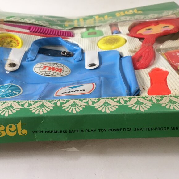 Happy Hours Playtime Travel Flight Set Bright Star Toys 1970s Hong Kong Vtg NEW - Picture 14 of 16